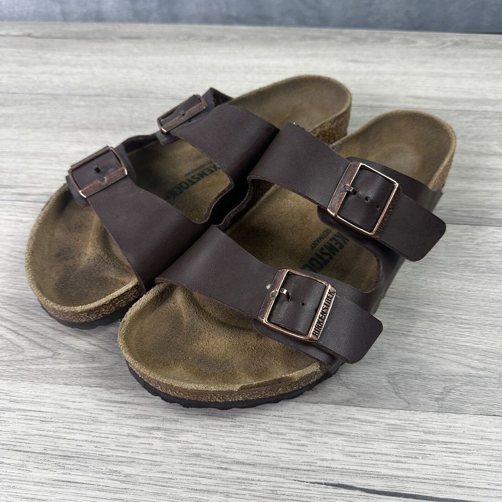 birkenstock arizona unisex leather sandal mens‎ 10-10.5 womens 12-12.5 regular